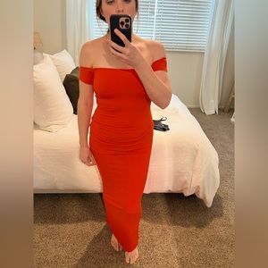 Skims Soft Lounge Off the Shoulder Dress